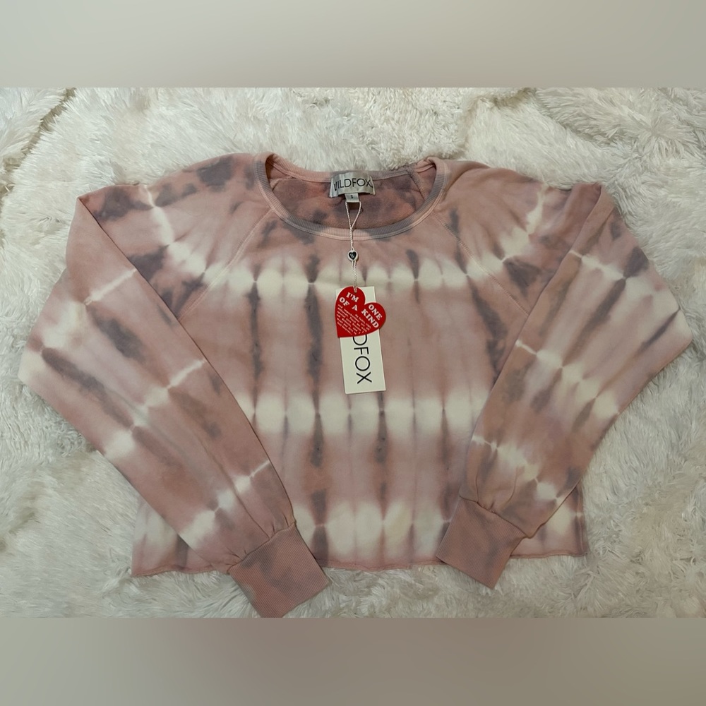 Wildfox Crewneck Long Sleeve Sweatshirt Tie Dye Pattern. Sz: Small-NWT! 💞